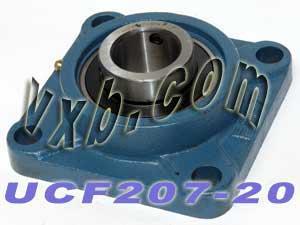 1-1/4" UCF207-20 Flanged Mounted Bearing Unit - Square 4-Bolt Housing