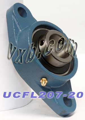 1-1/4 Bearing UCFL-207-20 + 2-Bolt Flanged Housing Mounted Bearing