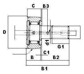1-1/8 CR18 Cam Follower Needle Roller Bearing - 7/16-20 UNF Stud