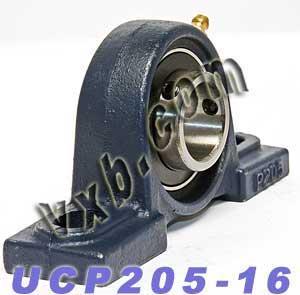 UCP205-16 Square Flanged Mounted Bearing - 1" ID - Cast Housing