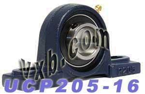 UCP205-16 Square Flanged Mounted Bearing - 1" ID - Cast Housing