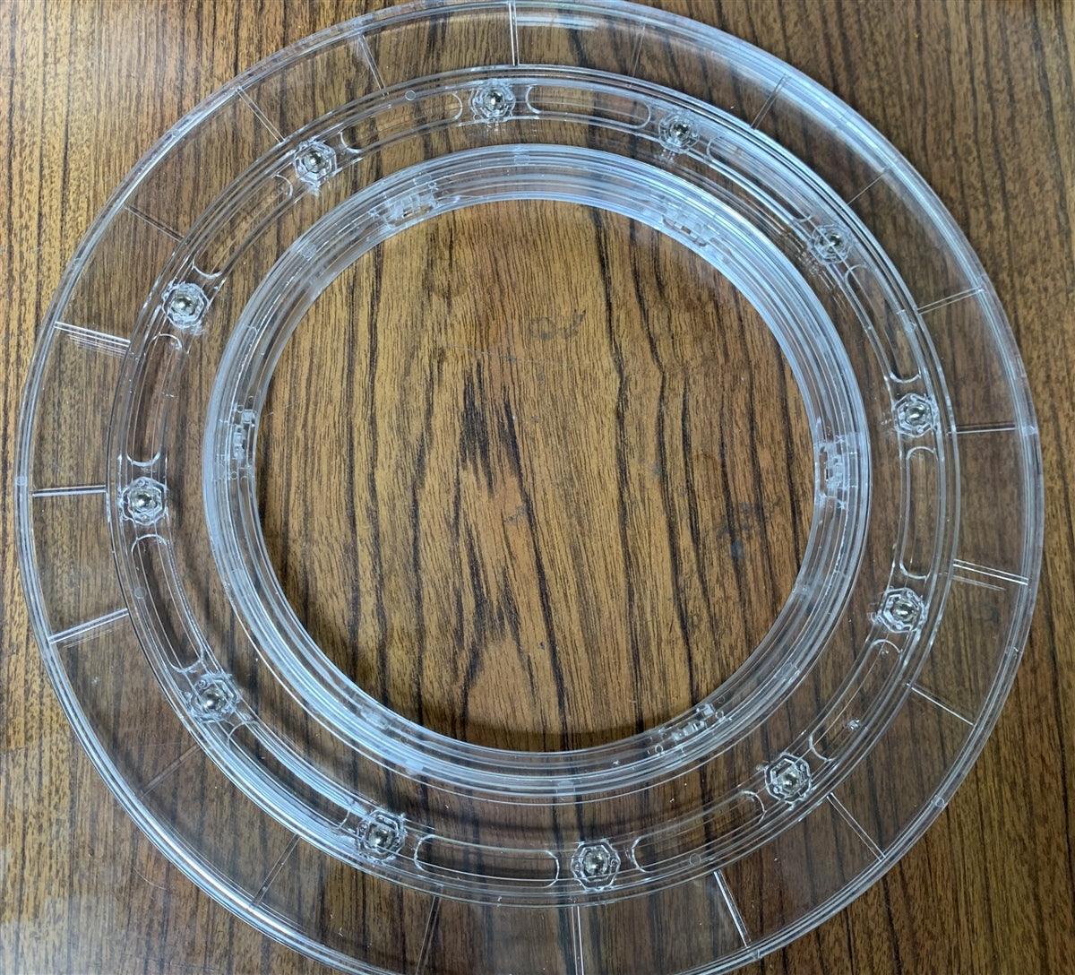 10" Dia. Acrylic Lazy Susan Turntable Hardware Ring Bearing