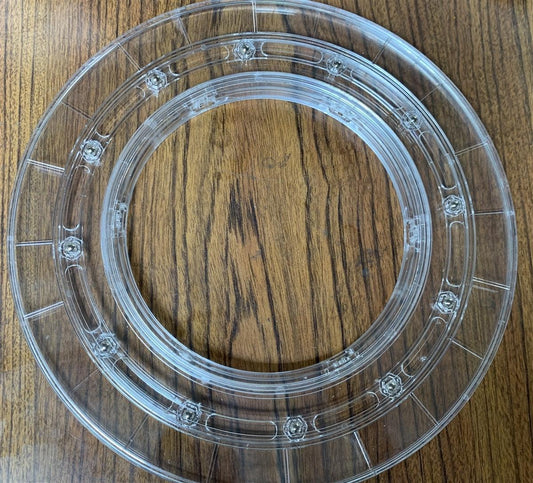 10" Dia. Acrylic Lazy Susan Turntable Hardware Ring Bearing