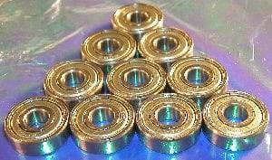 10-Pack Bearings 1603ZZ 5/16" x 7/8" x 9/32" - Miniature Bearings