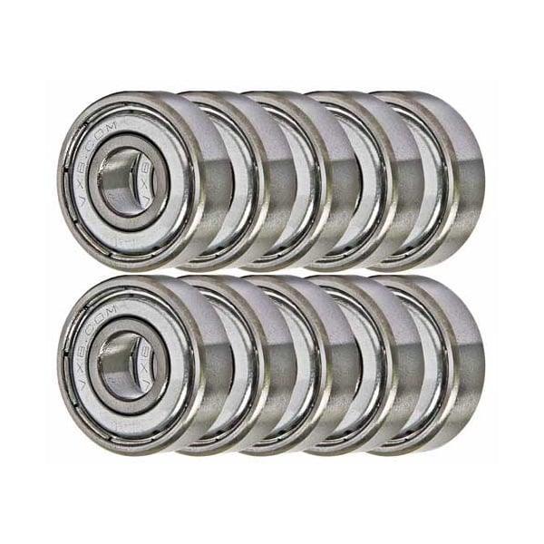 10-Pack Bearings R144ZZ 1/8" x 1/4" x 7/64" - Miniature Bearings