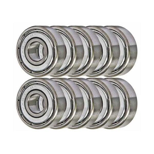 10-Pack Bearings R144ZZ 1/8" x 1/4" x 7/64" - Miniature Bearings