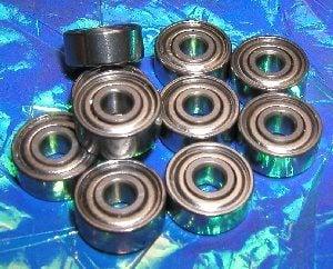 10-Pack Bearings R155ZZ 5/32x5/16x1/8 inch Miniature Bearings
