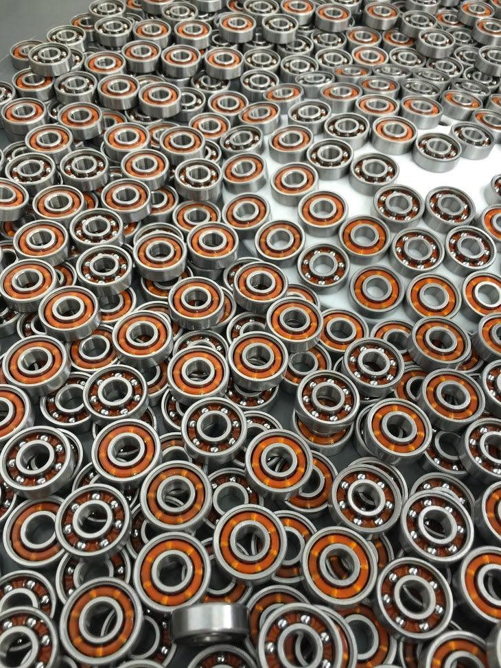 100-Pack Skate Ball Bearings - Nylon Cage - Open