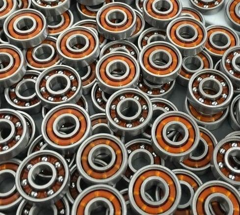 100-Pack Skate Ball Bearings - Nylon Cage - Open