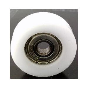 10mm Bore Bearing - 36mm White Plastic Tire 10x36x10.5mm