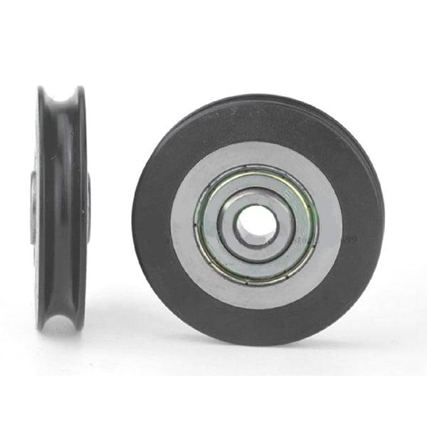 10mm Bore Bearing - 60mm Steel Wire Rope Cable Track Pulley 10x60x9mm