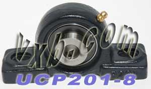 1/2 Bearing UCP201-8 + Pillow Block Cast Housing Mounted Bearing
