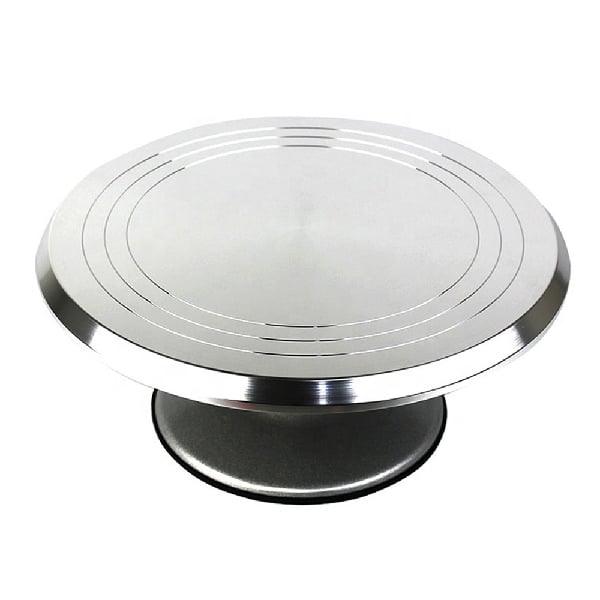 12" Dia. Aluminum Cake stand Lazy Susan Turntable Bearing