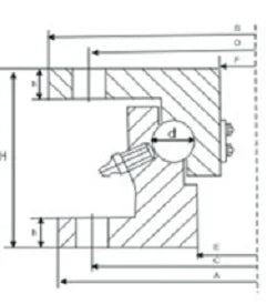 12 Ton Heavy Duty 44 inch Diameter Extra Large Turntable Bearing