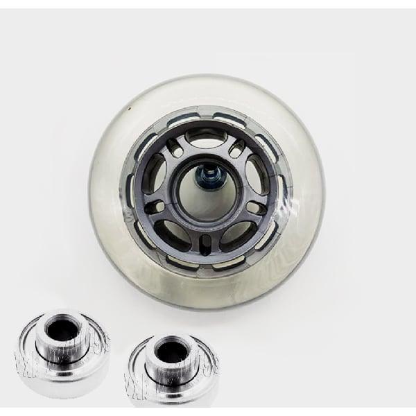 1/4" ID 3.14" (80mm) OD Heavy Duty Luggage Wheel Set