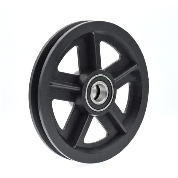15mm Bore Bearing - 120mm Steel Wire Rope Cable Gym Pulley 15x120x16.5mm