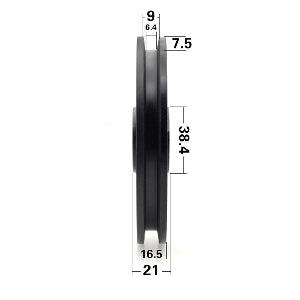 15mm Bore Bearing - 120mm Steel Wire Rope Cable Gym Pulley 15x120x16.5mm