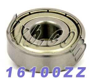 16100ZZ Bearing 10x28x8mm - Double Metal Shields