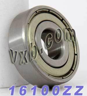 16100ZZ Bearing 10x28x8mm - Double Metal Shields