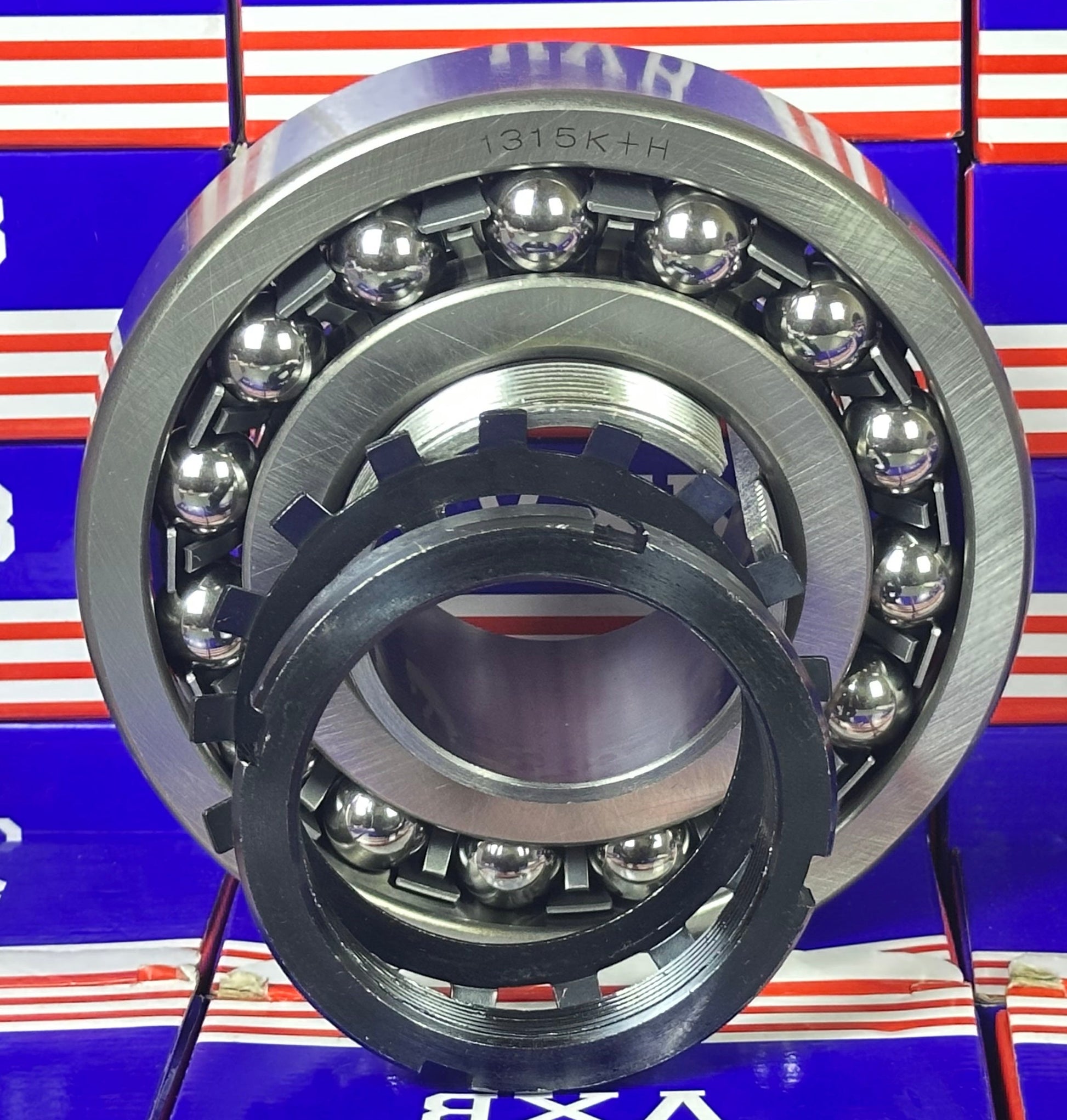 1315K+H Tapered Self Aligning Ball Bearing - Adapter Sleeve 65x160x37mm