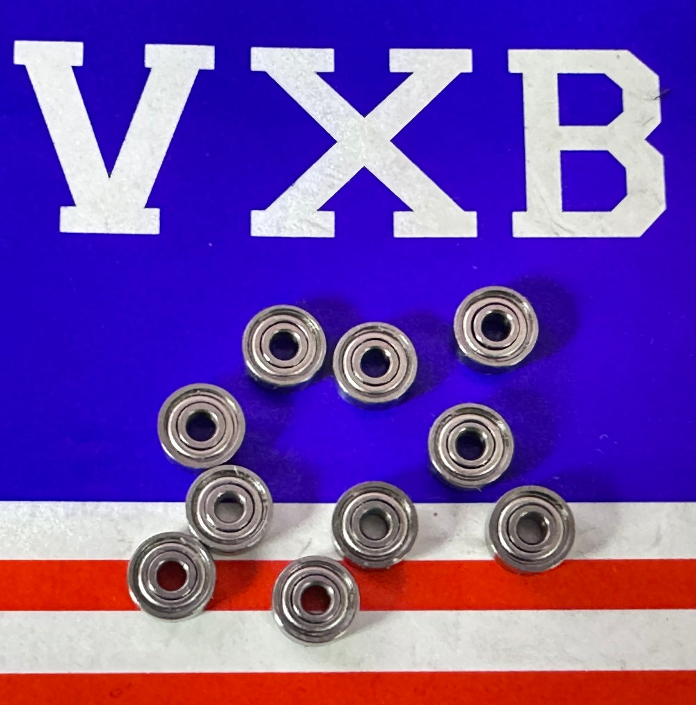 10-Pack 2x6mm Double Shielded 2x6x2.5 Miniature Bearing