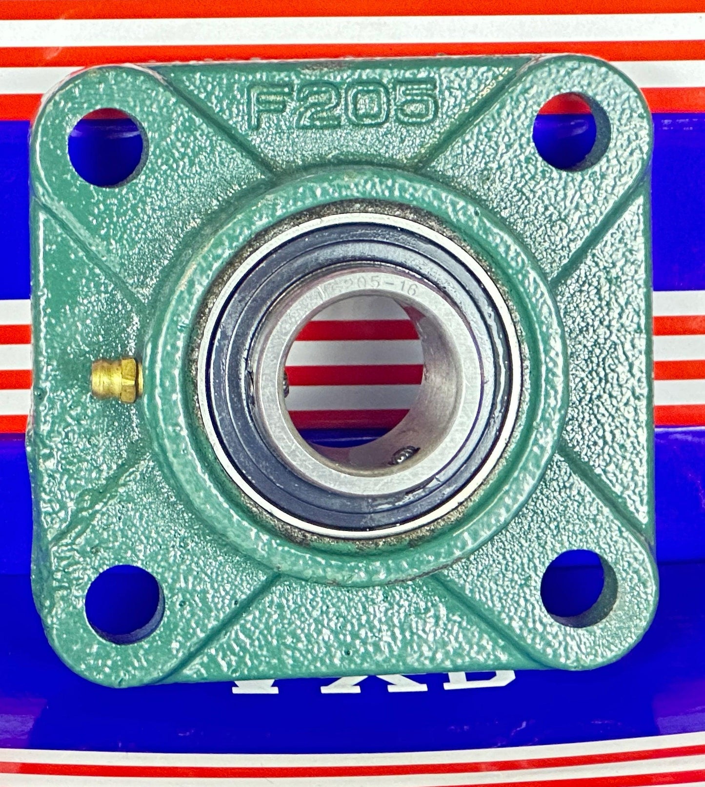1" Bore Mounted Bearing UCF205-16 + Square Flanged Cast Housing