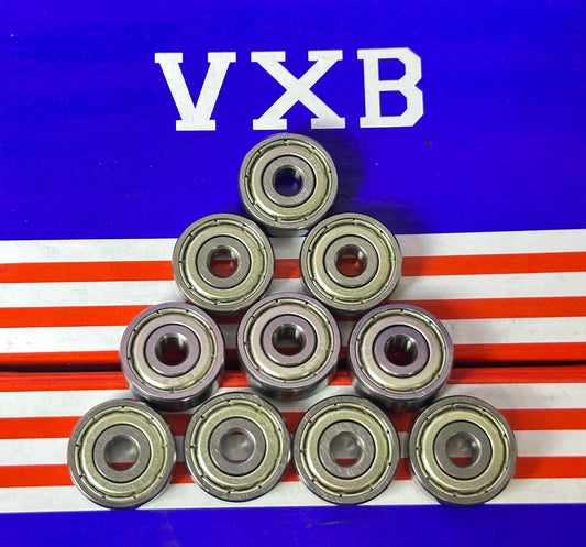 10-Pack 1601ZZ Bearings 3/16" x 11/16" x 1/4" - Miniature - Shielded