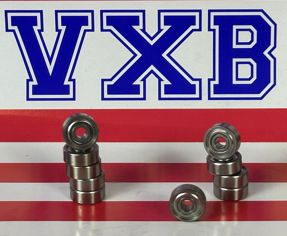 10-Pack Fishing 3x10mm Ceramic Bearings 3x10x4mm