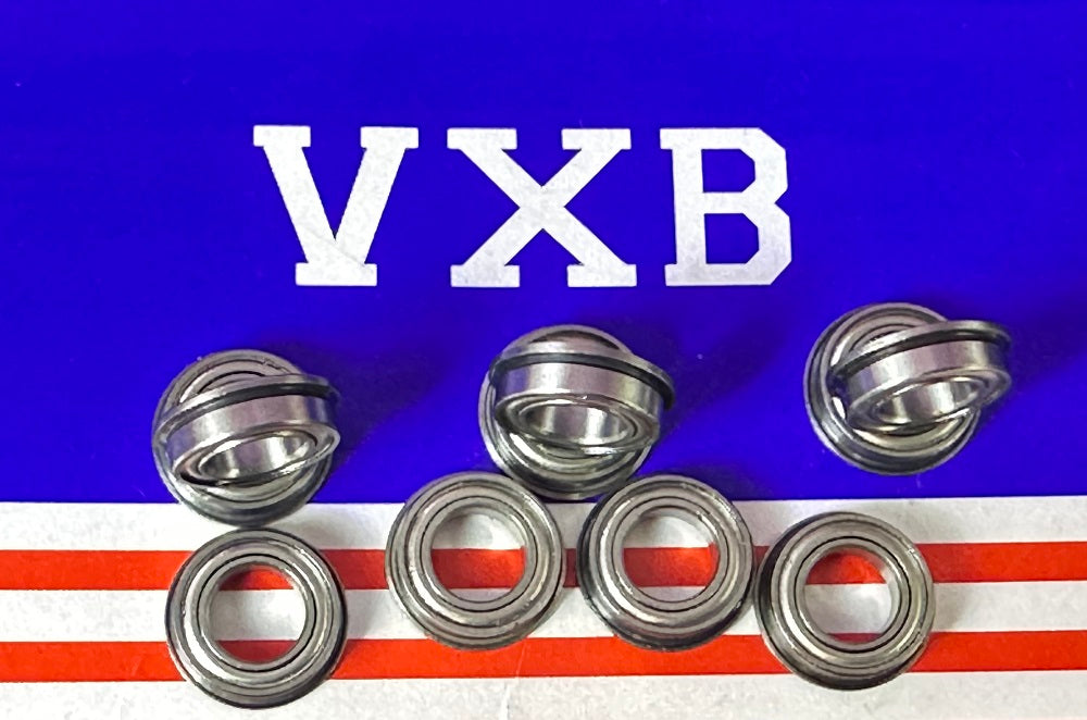 10-Pack Flanged Shielded Bearings MF148ZZ 8x14x4 Miniature