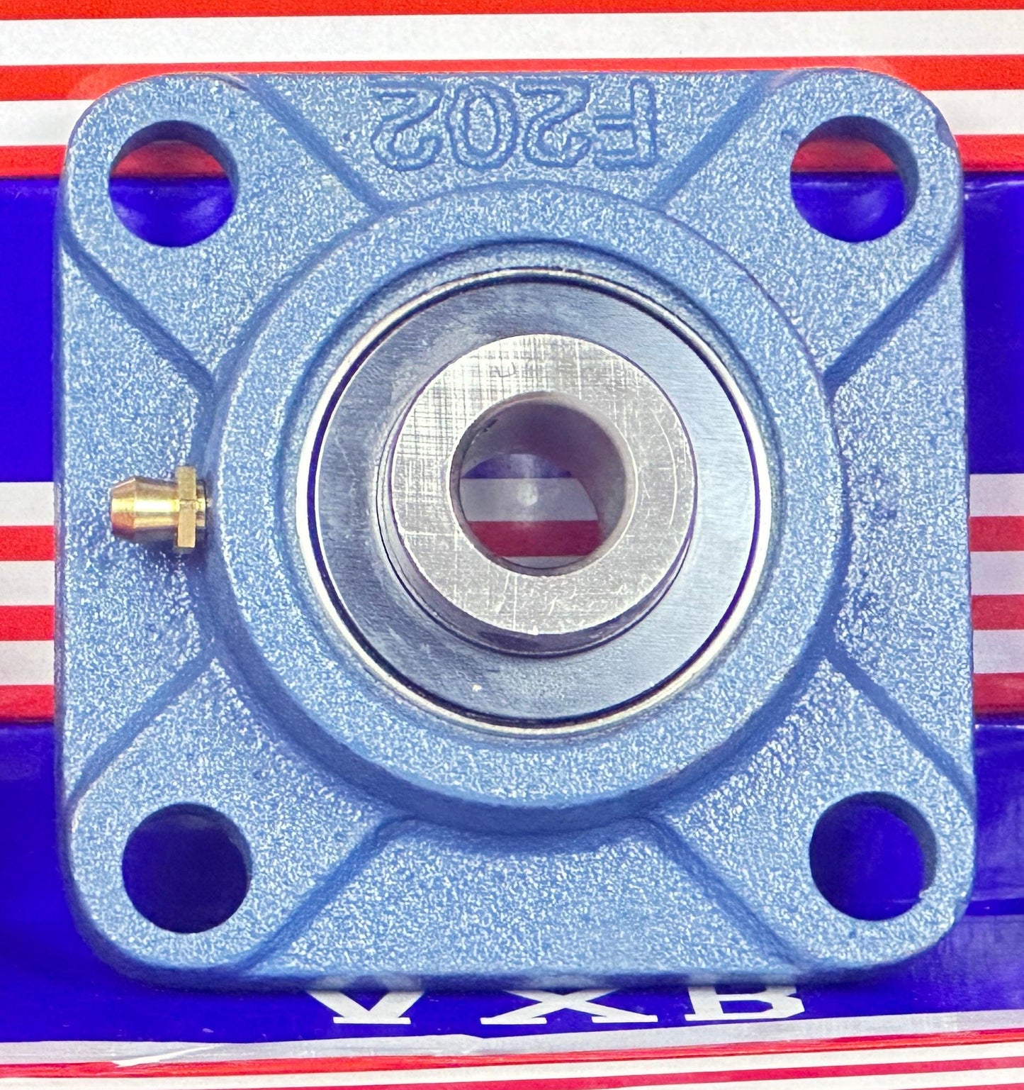 15mm Bearing UCF202 + Square Flanged Cast Housing Mounted Bearing