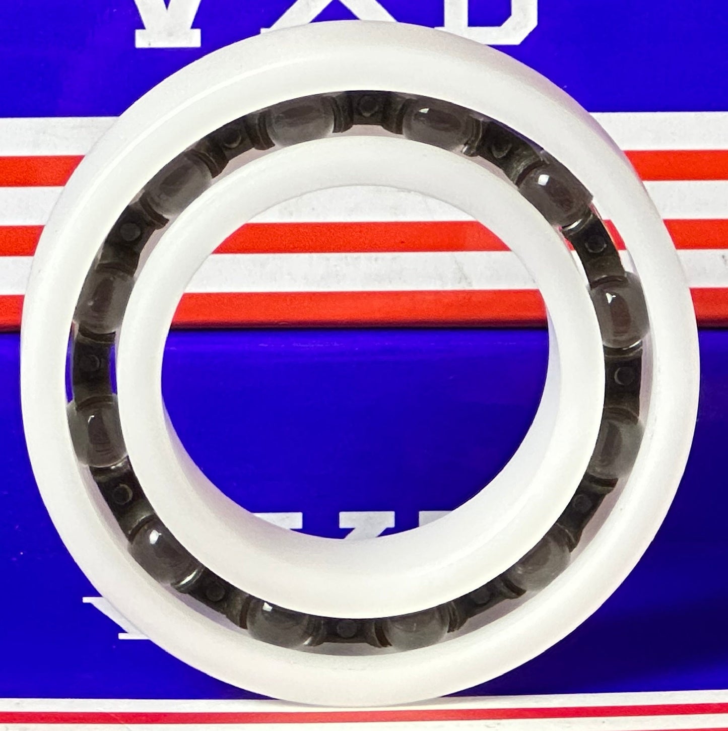 Acetal/POM Plastic Bearing 6008 - Glass Balls - 40x68x15mm