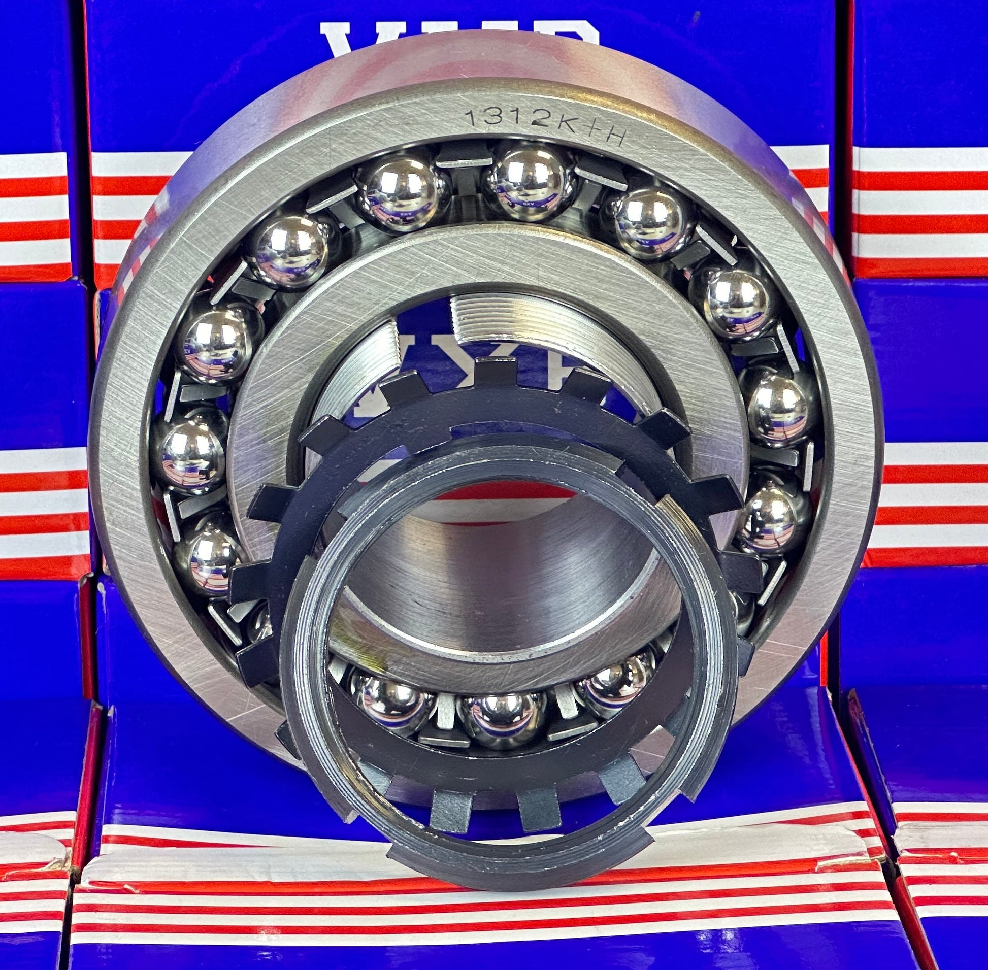 1312K+H Tapered Self Aligning Ball Bearing - Adapter Sleeve 55x130x31mm