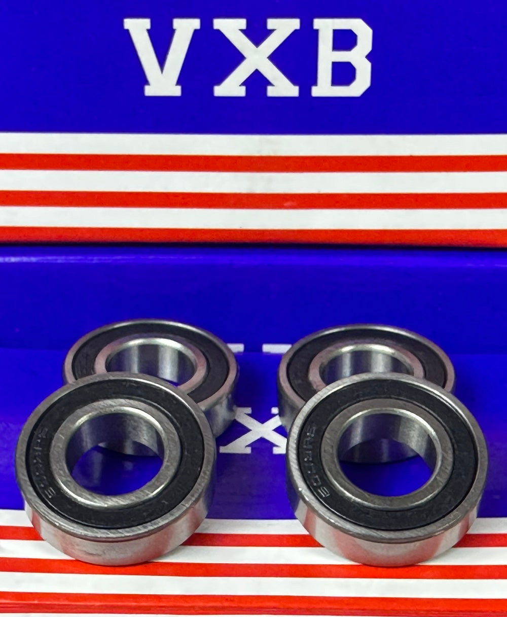 4-Pack 6003-2RS 17x35x10mm Ball Bearings Dual Sided Rubber Sealed