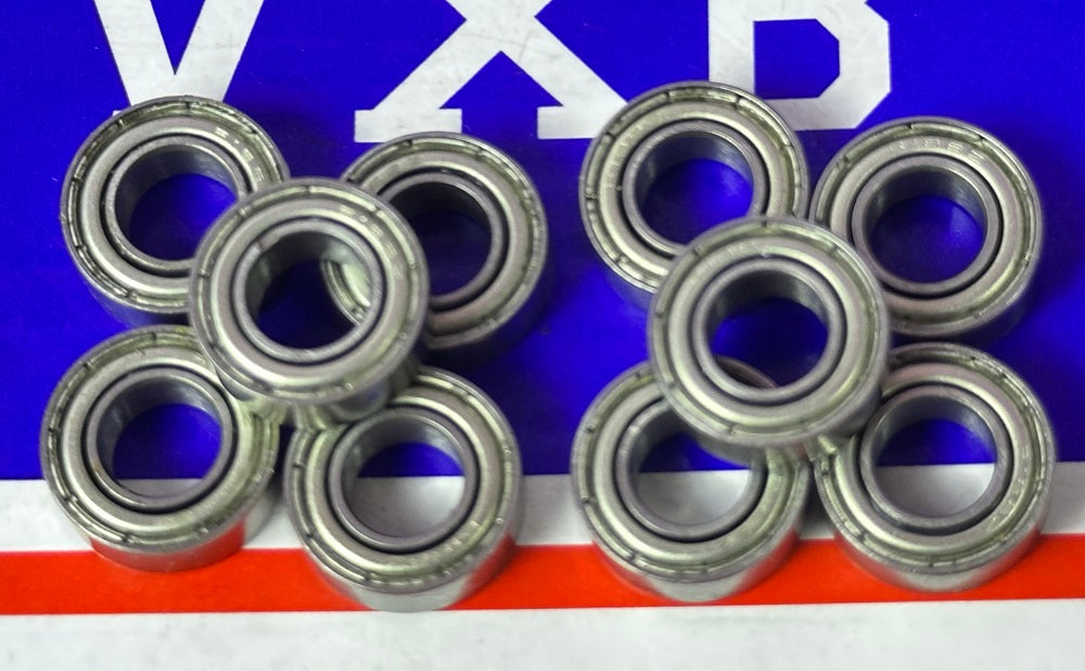 10-Pack Stainless Steel R188ZZ Bearings 1/4" x 1/2" x 3/16" - Shielded