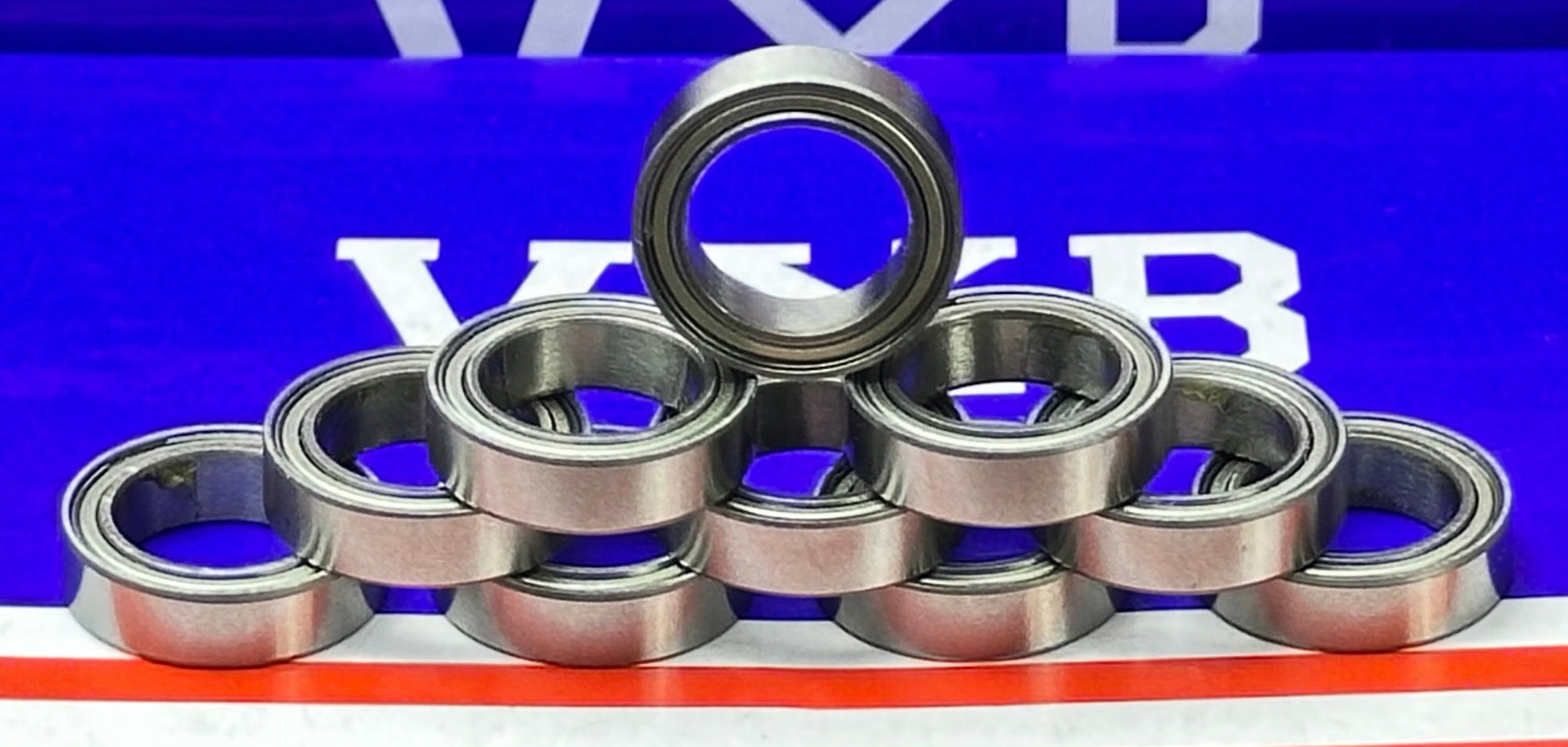 10-Pack 6700ZZ 10x15x4 Metal 10mm Bore Shielded Bearing