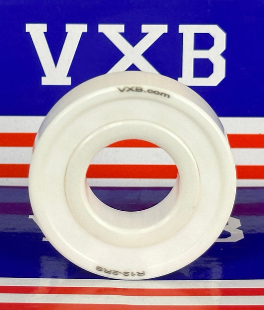 Full Ceramic R12-2RSZR02/ZR02/PTFE Bearing 3/4" x 1-5/8" x 7/16" - Sealed