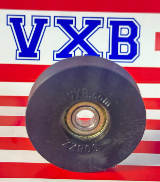 8mm Bore Bearing - 2" Black Tire 8x 2" x 1/2"