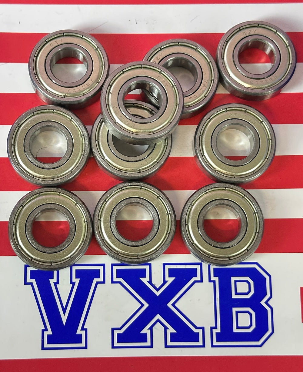 10-Pack Bearings R8ZZ 1/2" x 1-1/8" x 5/16"