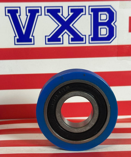 20X50X12mm Polyurethane Rubber roller wheel Bearing Sealed Miniature - tire