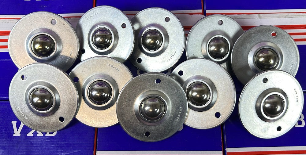2 Holes Flange Ball Transfer Unit 10-Pack Mounted Surface Bearings