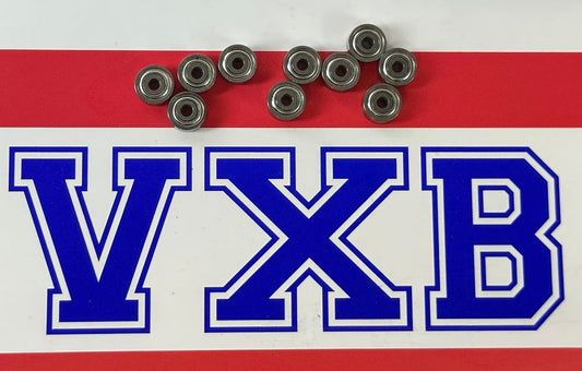 10-Pack 1.5x6x3 Stainless Steel S601XZZ Shielded Miniature Bearing