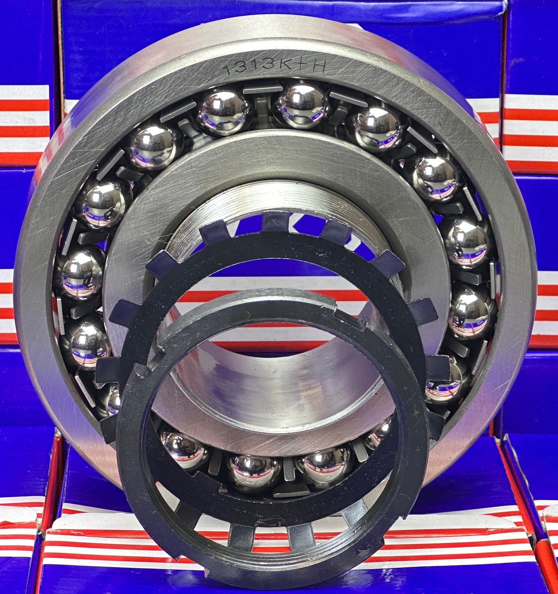 1313K+H Tapered Self Aligning Ball Bearing - Adapter Sleeve 60x140x33mm