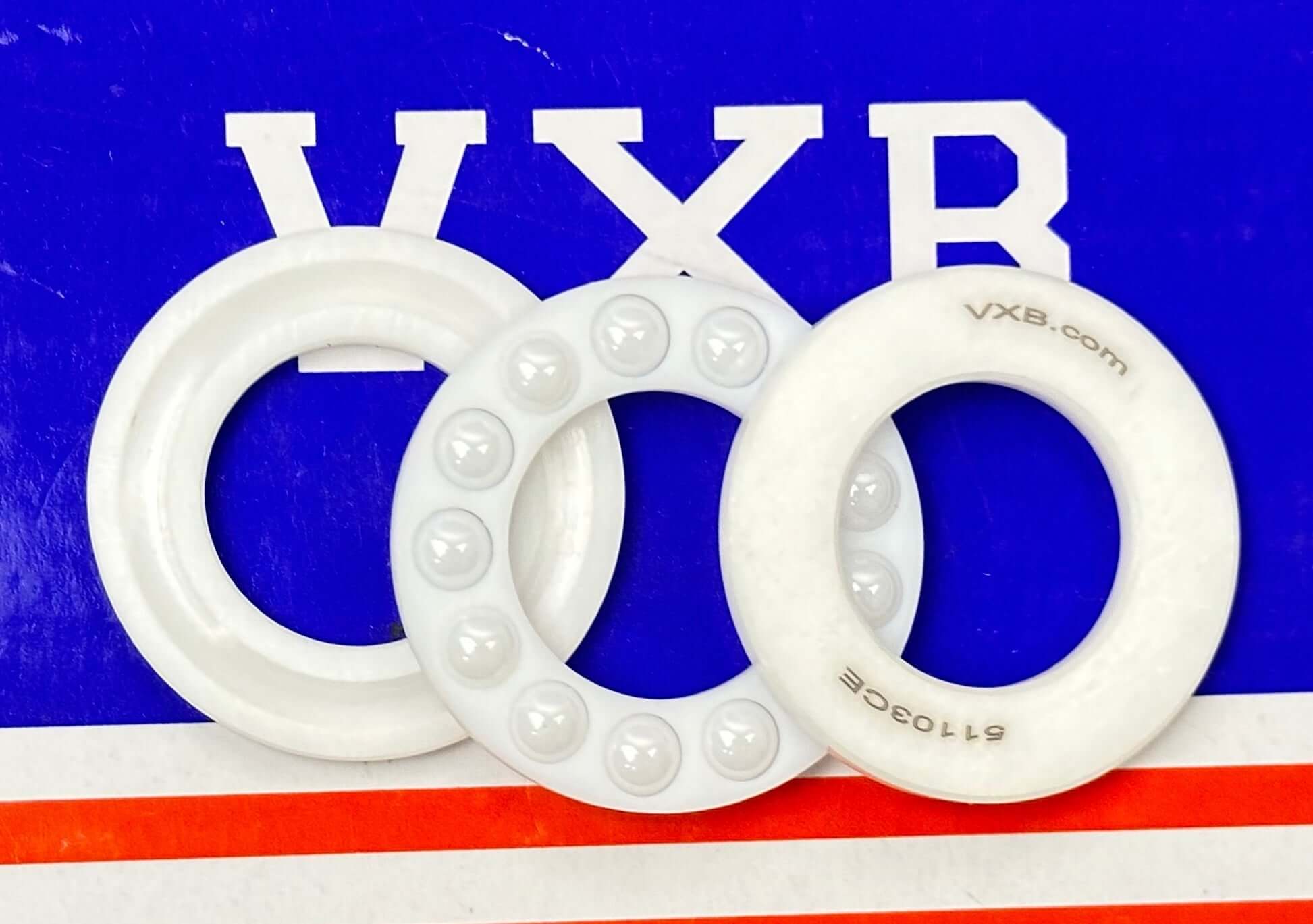 Full Ceramic 51103 Zr02/Zr02 Thrust Ball Bearing 17x30x9mm