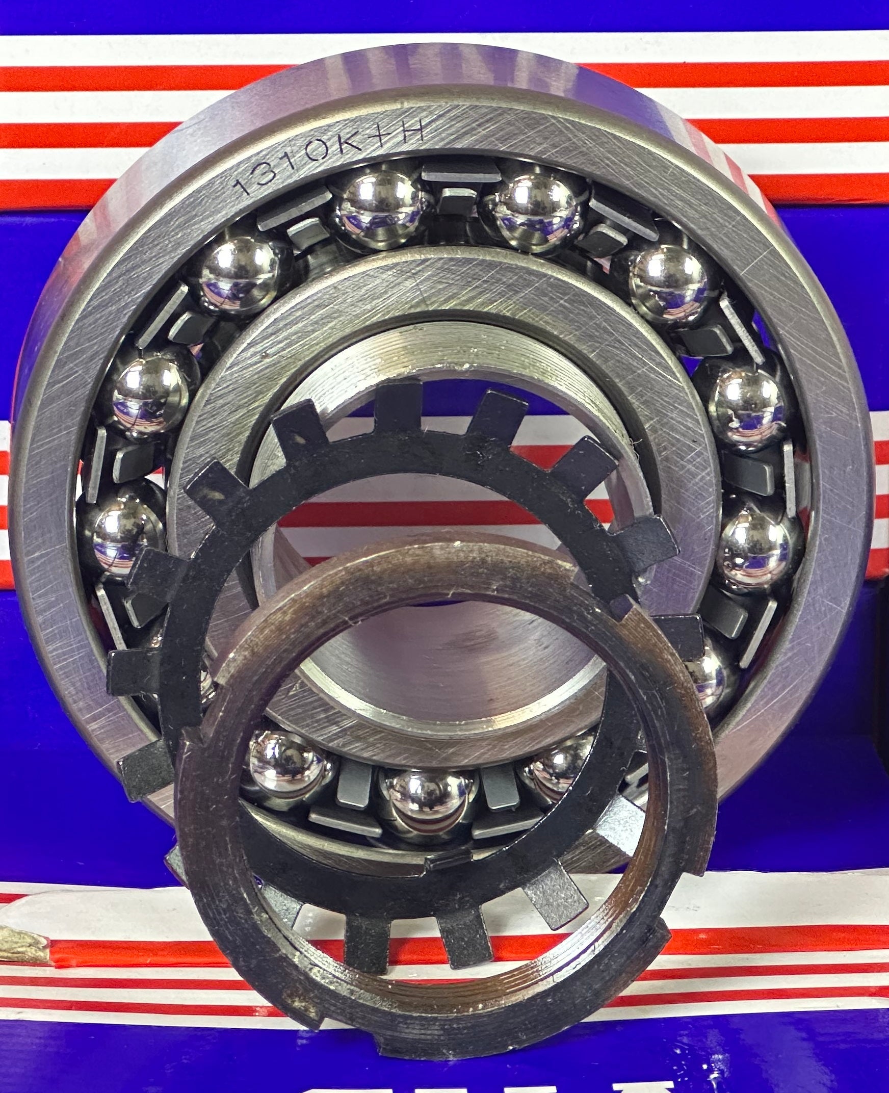 1310K+H Tapered Self Aligning Ball Bearing - Adapter Sleeve 45x110x27mm