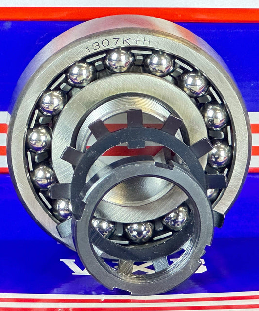 1307K+H Tapered Self Aligning Ball Bearing - Adapter Sleeve 30x80x21mm