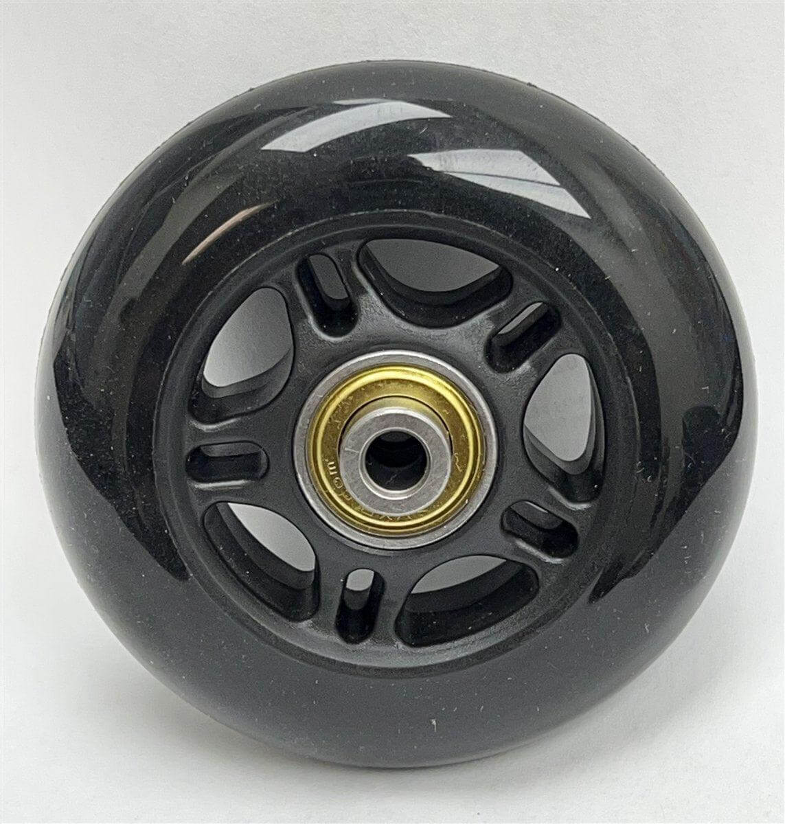 2-3/4" Rubber Wheel - 1/4" Bore Extended Ball Bearing