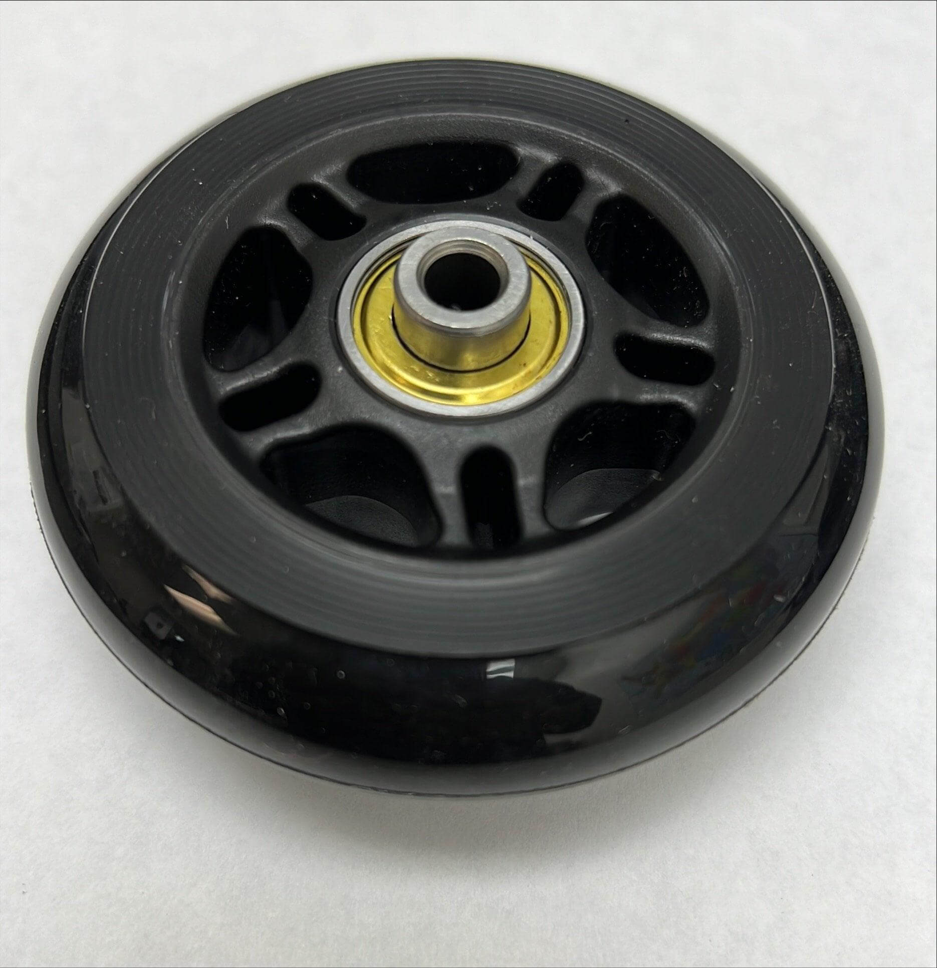 2-3/4" Rubber Wheel - 1/4" Bore Extended Ball Bearing