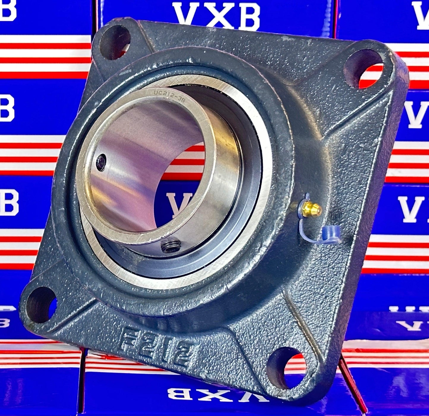 2 7/16 Inch Bearing UCF212-39 + 4-Bolt Flanged Housing Mounted