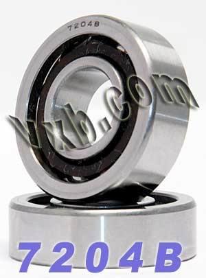2-Pack Angular Contact Bearings 7204B 20x47x14mm