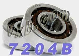 2-Pack Angular Contact Bearings 7204B 20x47x14mm